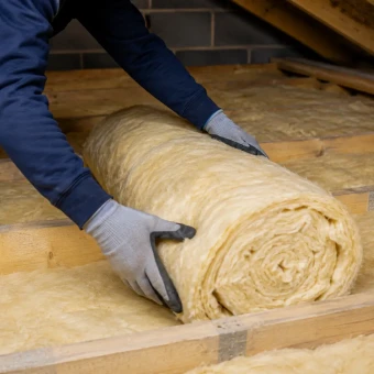 Loft Insulation Installation – AI Generated Image